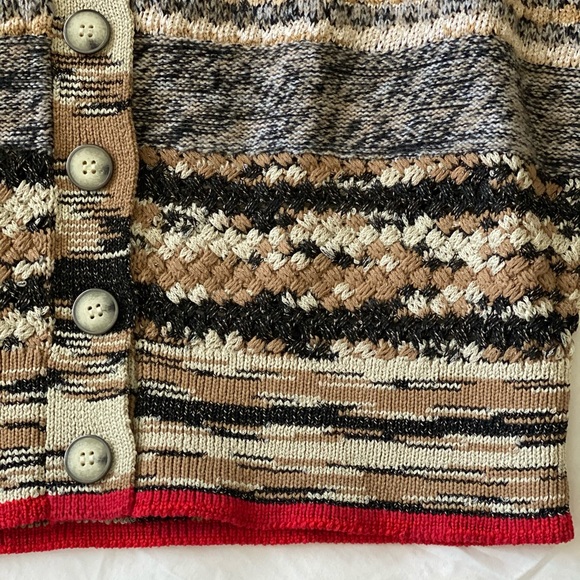 Veronica Beard Cecily Mixed Knit Cardigan - Picture 8 of 9